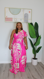 "Nina" Dress (Fuchsia)